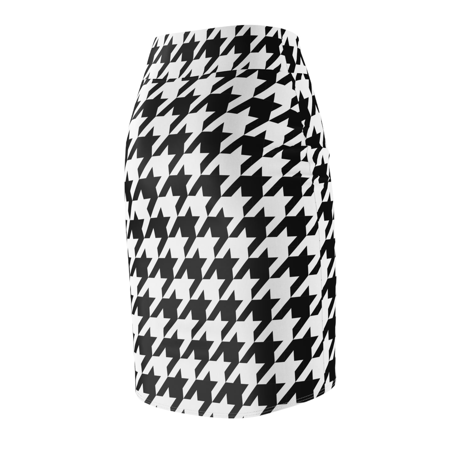 Houndstooth Pencil Skirt