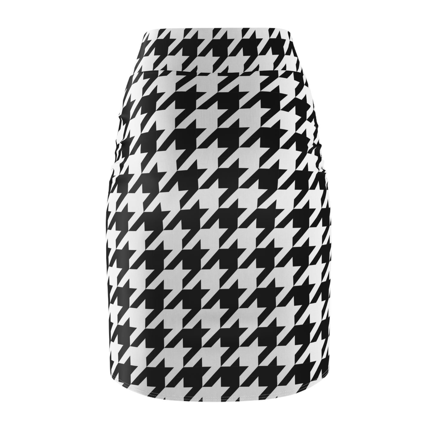 Houndstooth Pencil Skirt