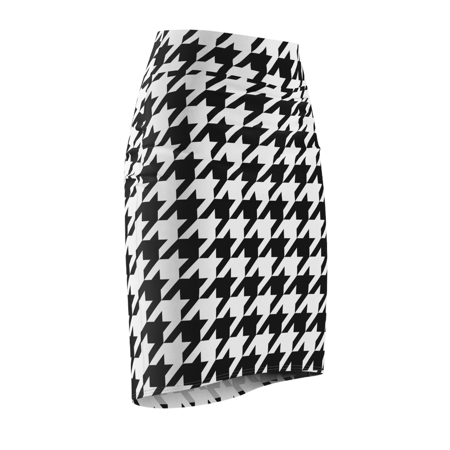 Houndstooth Pencil Skirt